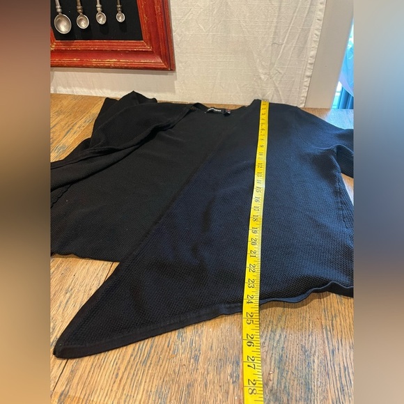 🖤 CLAIRE FRANCE – Cardigan noir léger à manches 3/4 – Taille 1X - Picture 5 of 8